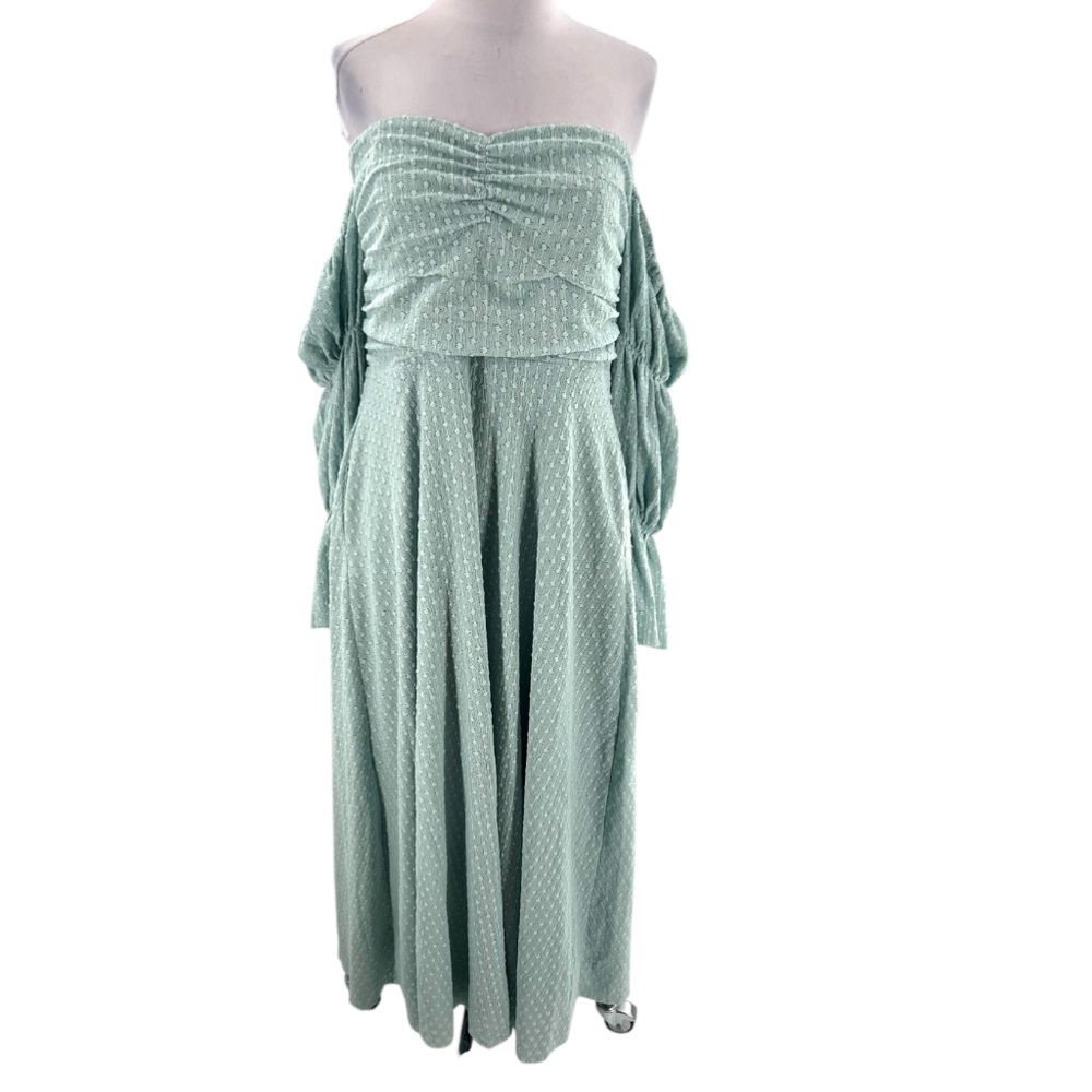 Worth collective Corrine Tiered Sleeve Maxi Dress with Pockets Bump Friendly XL - Picture 4 of 8